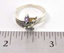 Sterling Silver Multi-Gemstone Ring