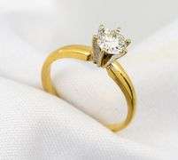 Traditional 1/2 Carat Solitaire Diamond Ring