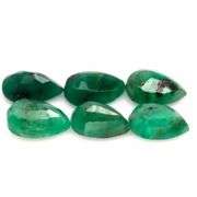 Heavy 10.90ct 6 piece Zambian Emerald set