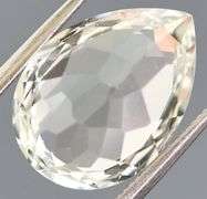 Glittering 6.98ct UNHEATED diamond white Topaz