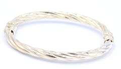 Group lot of 4 vintage 925 sterling silver bangles