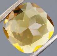 Fiery 4.43ct cushion cut honey Citrine