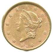 1853 $1 Liberty Head Gold Dollar
