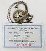 .999 Silver Millennium Pendant & Chain with COA