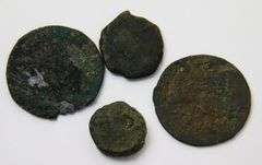 4 Roman Crusader Ancient Coins