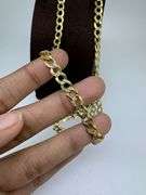 14K Solid Pave Cuban Chain
