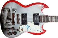 The Who Pete Townshend Signed Hand Airbrushed Painting Guitar UACC AFTAL ACOA