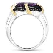 Natural Large 14 Kt Gold Plated7.25 Ct Amethyst Ring