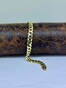 14K Solid Yellow Gold Curb Cuban