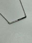 BRAND NEW 14K WHITE GOLD AND DIAMOND NECKLACE