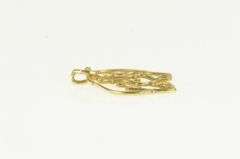 14K Yellow Gold Love Bird Parrots Vintage Romantic Charm/Pendant