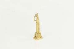 14K Yellow Gold 3D Empire State Building NYC Souvenir Charm/Pendant