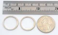 Useful Pair of 14K WG And Diamond Guard Rings