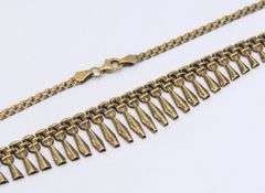 Vintage 925 sterling silver fancy link necklace