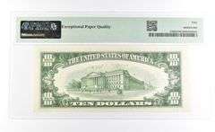 PMG 50 AU EPQ $10 1934 D Silver Certificate Blue Seal Fr#1705W