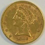 Nice and original 1882 US $5 Liberty Gold Piece in high grade