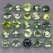 Heated only! 5.24ct round cut Australian Sapphire set