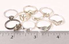 Sterling Silver Random Ring Lot