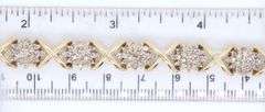 10kt Yellow gold diamond cluster bracelet
