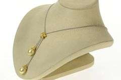 18K White Gold Denny Wong Pearl Diamond Flower Dangle Necklace