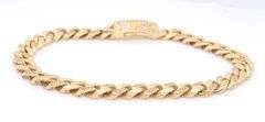 Cuban link chain ubic zirconia bracelet in 14kt Yellow gold