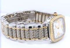 David Yurman throughbred 2 tone diamond watch