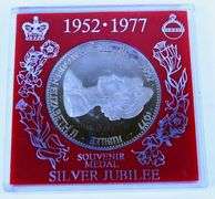 Queen Elizabeth Silver Jubilee 1977 Silver Medal
