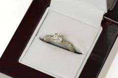 Palladium 0.60 Ctw 1940's Diamond Engagement Ring