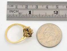 Feminine 14K Sapphire & Diamond Cluster