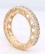 14kt Yellow gold fancy diamond band