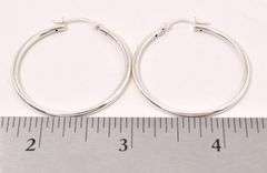 Sterling Silver Hoop Earrings