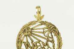 14K Yellow Gold Maui No Ka Oi Hawaii Tropical Travel Charm/Pendant