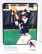 Hank Aaron 1973 Topps Baseball Card