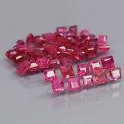 Outstanding 2.50ct 48 piece princess cut Ruby set