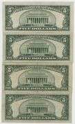 4 Very Scarce $5 STAR Notes featuring 1934 Blue Seal & 3 1953 Red Seals