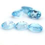 Matched! 6 piece 14.21ct full fire sky blue Topaz set