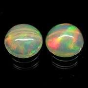 Ravishing 1.50ct unheated Welo Jelly Opal pair