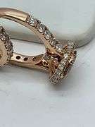 CERTIFIED 14K ROSE GOLD DIAMOND WEDDING SET. 2.45 CARAT