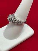 CERTIFIED BRAND NEW 14K WHITE GOLD DIAMOND WEDDING SET