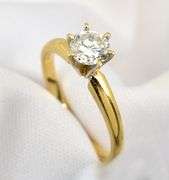 Traditional 1/2 Carat Solitaire Diamond Ring