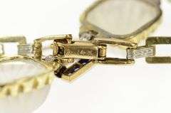 14K Yellow Gold Art Deco Camphor Glass Syn. Sapphire Bracelet