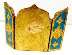 Petite Angelic Italian Florentine Triptych