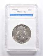 MS67 FBL 1962-D Franklin Half Dollar ENGS