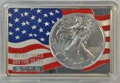 Special 2 Troy Oz pure silver with a 2018 $1 Silver Eagle encased in 1 Troy Oz