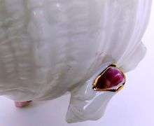 Vintage Belleek Shell Creamer