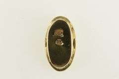 14K Yellow Gold Victorian Sapphire Swirl Slide Bracelet Charm/Pendant