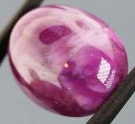 Outstanding 38.35ct bi-color Ruby cabochon -Heated only!