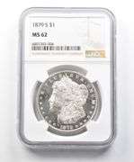 MS62 1879-S Morgan Silver Dollar NGC Great Contrast