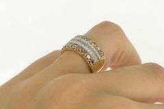 10K Yellow Gold 1.64 Ctw Cognac Diamond Layer Band Ring