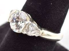 Sterling Silver CZ Gemstone Ring